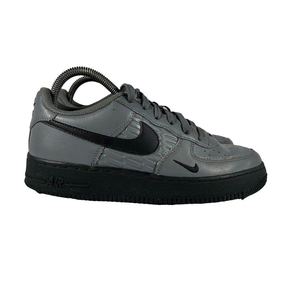 Nike Air Force 1 GS Cool Gray Anthracite Athletic Shoes Sneakers Youth Size 6.5